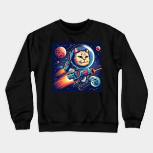Cosmic Cat . Crewneck Sweatshirt